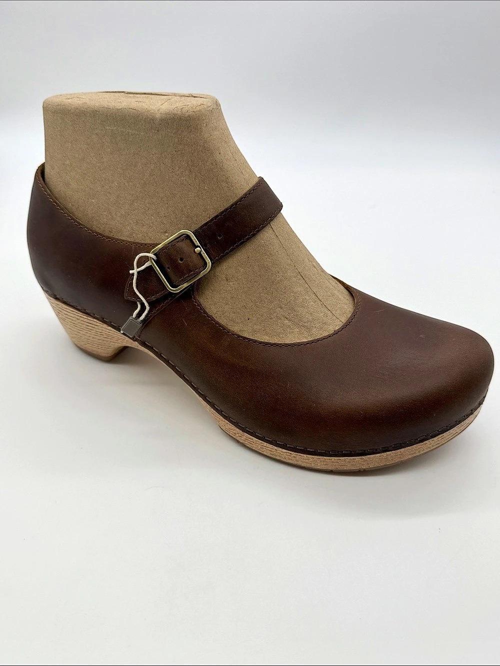 Dansko Liliah Oiled Pull Up Brown Mary Jane Clogs Size 42